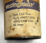Westinghouse 4989C13A07A CLC Fuse 4.3/2.5 KV 50 A
