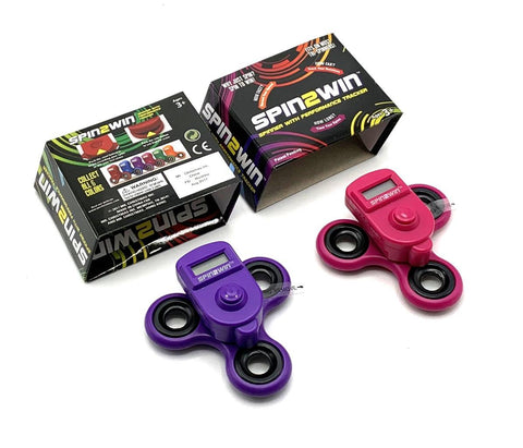 Spin2Win Dual Purple / Pink Fidget Spinner With Performance Tracker (100 Avail)