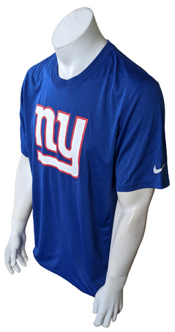 Nike Dri-Fit Men's New York Giants Football Blue Short Sleeve Shirt