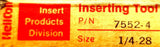 Helicoil 7552-4 Thread Tap Insert Mandrel Hand Installation Tool 1/4"-28UNF