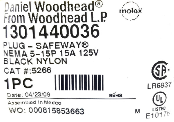 208002A01F120 - woodhead / molex