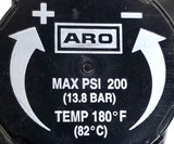 ARO Pneumatic Regulator 200psi Max 150°F Max W/ ARO Gauge 0-160 9129-04