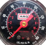 ARO Pneumatic Regulator 200psi Max 150°F Max W/ ARO Gauge 0-160 9129-04