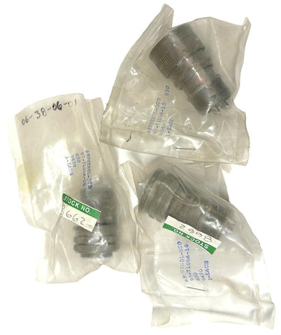 Amphenol-BC0 97-3106A-18 Straight Shell Connector Plug 850 9348 (Lot of 3)