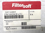 Filtersoft FW10020QE-CU Filter (Box of 10)
