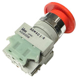 Idec ABW401-R Pilot Push Button ABW00M Heavy Duty 1200-600VAC 100-600VDC 10A