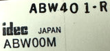 Idec ABW401-R Pilot Push Button ABW00M Heavy Duty 1200-600VAC 100-600VDC 10A