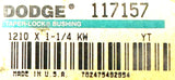 Dodge 117157 Taper-Lock Bushing 1210 1-1/4" KW