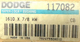 Dodge 117082 Taper-Lock Bushing 1610 x 7/8" KW