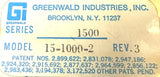 Greenwald 15-1000-2 Drying Timer Ser 1500 Rev 3