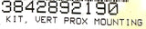 Unbranded 3842892190 Vert Prox Mounting Kit 1082 8/97DWR
