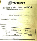 Locon DW-AS-503-M18-112SS Inductive Proximity Sensor Sn 10 mm (Lot of 4)