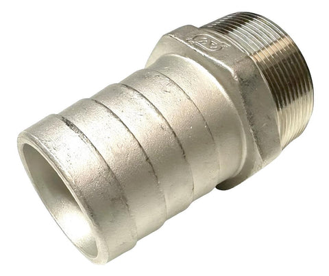 Unbranded 316 Male Thread Pipe Fitting x Barb Hose Tail Connector 2