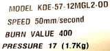 Unbranded KDE-57-12MGL2-OD Thermal Print Head 86-00029 R=1413 Burn Value 400