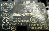 Allen-Bradley 800F-X01 Contact Block W/ Two Additional Contact Blocks W/ Toggle