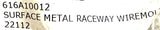 Wiremold 616A10012 Surface Metal Raceway 22112