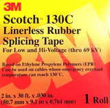 Scotch 130C Lineless Rubber Splicing Tape 2" x 30' x 0.030"