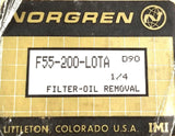 Norgren F55-200-LOTA Filter Oil Removal Inlet 150psig Max 125°F Max
