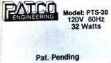 Patco PTS-30 Teflon Wire Stripper 120V 60Hz 32W