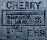Cherry E69 Pushbutton Door Switch 10A 1/3hp 125-250VAC (Lot of 10)