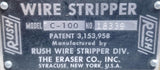 Rush C-100 Wire Stripper W/ Bodine Motor NSI-33 1725rpm 1/20hp 1.6A 60Hz 115V