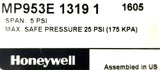 Honeywell MP953E 1319 1 Pneumatic Actuator Span 5psi 25psi Max