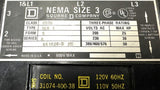 Square D 8536 SE0 1 Starter Form S Series A 200-575VAC 25-50HP Max NEMA Size 3