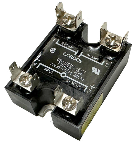 Gordos GB15600-601 Solid State Relay 240VAC 40A 3-30VDC 709W21304