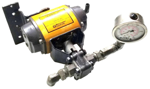 Worcester 10-39 Double-Acting Pneumatic Actuator 1/2 BMP W/ Lenz Gauge 0-5000psi