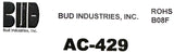 BUD AC-429 Aluminum Chassis 7" x 5" x 3" B08F