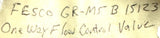 FESTO GR-M5 B 15123 One Way Flow Control Valve 1598