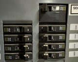 Square D Mobile Power Distribution 8 Outlet Breaker Panel 208V 1 Ph to 120V 1 Ph