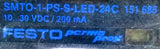Festo SMTO-1-PS-S-LED-24-C Inductive Proximity Switch 151685 10-30VDC 200mA