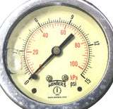Winters 1953 Gauge 0-15psi W/ Apollo CF8M Ball Valve 1/2"