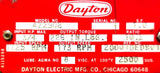 Dayton 4Z290B Speed Reducer Gearbox 1SF 3/4HP Input Max 10:1 226"-lbs Torque