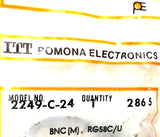 ITT Pomona 2249-C-24 Cable BNC M RG58C-U
