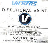 Vickers 297238 DG4S4 012A 50 Pilot Valve 281291 115V 60Hz 61A