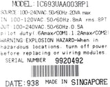 GE Fanuc IC693UAA003RP1 Micro Pogrammable Controller Ser 90 50-60Hz 20VA Max