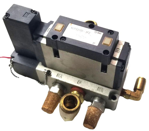SMC NVFS3100-3FZ Pneumatic Solenoid Valve W/ Base 0.1-1.0MPa