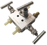 Whitey SS-M3PDF8 Manifold Control Valve Body 316 S.S. 1000-6000psi 100-250°F