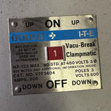 Gould Panelboard 480V 3 Phase 3 Pole 600V w/ (19) Vacu-Break Clampmatic Switches