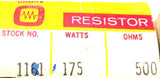 OHMITE 210-175P-46 Vitreous Enamled Resistor 1161 175W 500OHMS