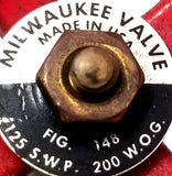 Milwaukee Valve 148 Bronze Gate Valve 125SWP 1/2"