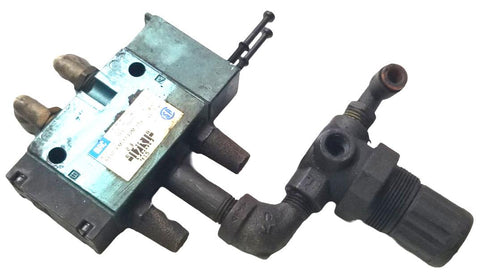 MAC 811C-PM-114JM-152 Solenoid Valve VAC To 150psi W/ Air Regulator