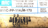 MAC 811C-PP-114JM-172 Solenoid Valve W/ PPE-114JM W/ Pneumatic Regulator