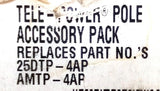 Wiremold 25AM-AP Tele-Power Poles Mounting Hardware Ivory