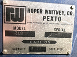 Roper Whitney Pexto Model 218 Deep Throat Punch Press 4 Ton