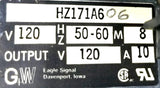 Eagle Signal HZ171A6 Counter Timer Module 0-12 120V 50-60Hz 8M 10A HZ171-50