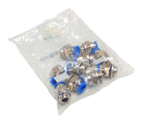 Festo QS-G1/4-8 Straight Male Push-In Fitting 8mm OD 186099 - Pack of (10)