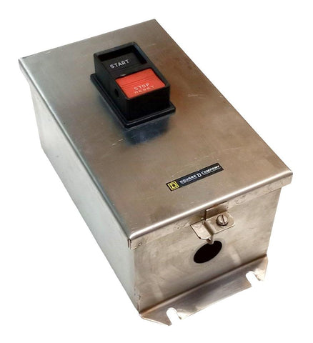 Square D 2510MCW13 Ser. C Enclosed 3-Pole Manual Starter NEMA M-1 10HP Max 600V